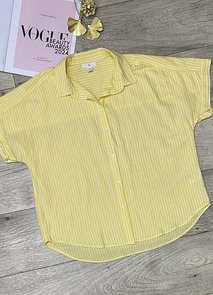 Рубашка-шведка в полоску h&m, р.m-l