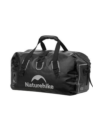 Водонепроникна дорожня сумка naturehike cnk2450xb015, 60 л, чорна