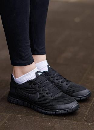 Кроссовки nike free run 3.0 v2 black