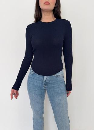 Лонг в рубчик zara