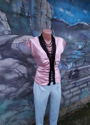 Блуза бельевой стиль 100%шелк шелковая