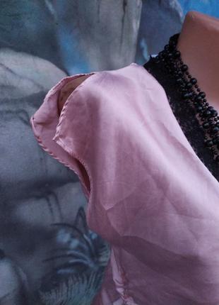 Блуза бельевой стиль 100%шелк шелковая