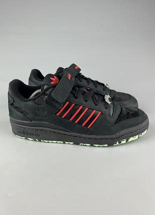 Чоловічі шкіряні кросівки adidas forum low halloween “ monster pack dracula “ gw8841