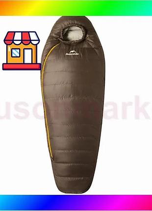 Bs спальный мешок с best mix натуральным пухом naturehike snowbird cnk2550ws014 400г l темно-коричневы bas77/n