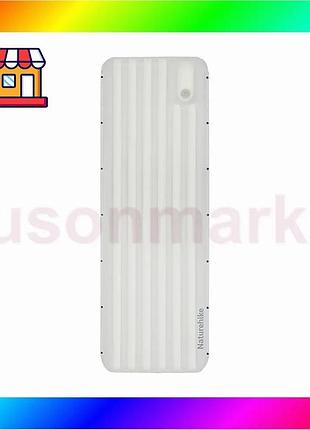 Bs матрас надувной одинарный best mix naturehike cnk2450ws034 (95 мм) с мешком для надувания белый bas77/n