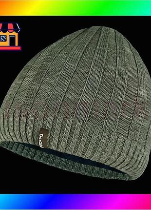 Bs водонепроникна шапка dexshell best mix heathered rib knit beanie (56-58 см) хакі bas77/n