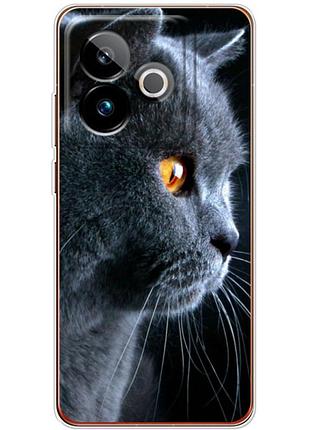 Чехол силиконовый с картинкой на realme gt 7 (британский кот)