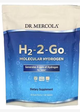 H2-2-go, молекулярний водень, 30 подвійних упаковок, 60 таблеток