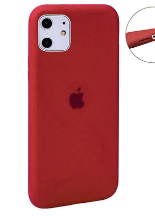 Чехол силиконовый для iphone 11 красный защита от ударов и падений для активных пользователей