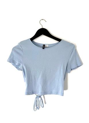 Вкорочена футболка з завʼязкою h&m