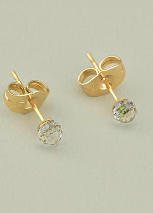 111718 серьги 'xuping' swarovski (позолота 18к)