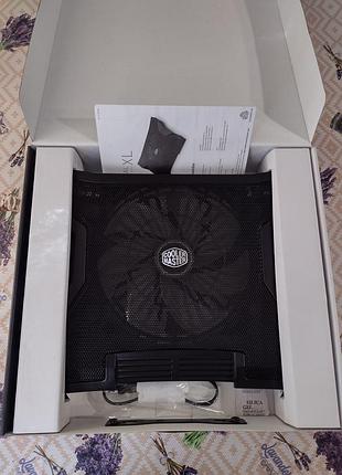 Охолоджувальна підставка (панель, стійка, вентилятор) для ноутбука cooler master notepal xl 17"
