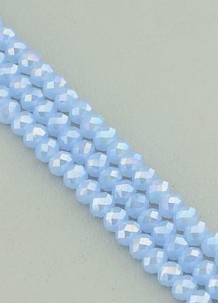 109296 нитка чешский хрусталь 43 см. 6 мм. (без замка)