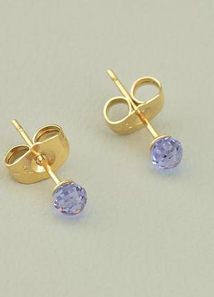 111719 серьги 'xuping' swarovski (позолота 18к)