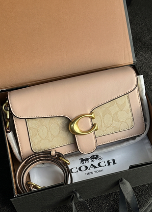 🌸премиум🌸 женская сумочка coach tabby beige