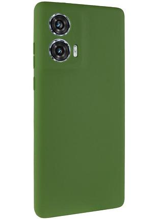 Чехол silicone cover ummi lakshmi full camera (aa) для motorola edge 50 зеленый / dark green