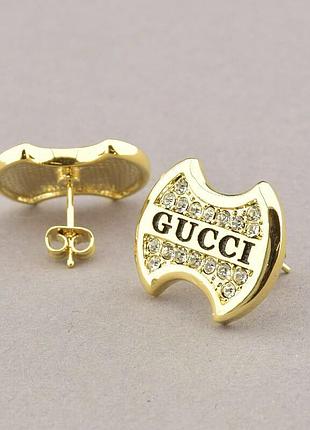 106369 серьги фианит (позолота 14k (лимонная))