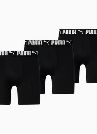 Набір чоловічих боксерів puma men's athletic boxer briefs (3 шт.), розмір l оригінал пума