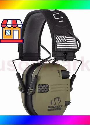 Bs тактические активные наушники best mix walkers razor оливковый bas77/n