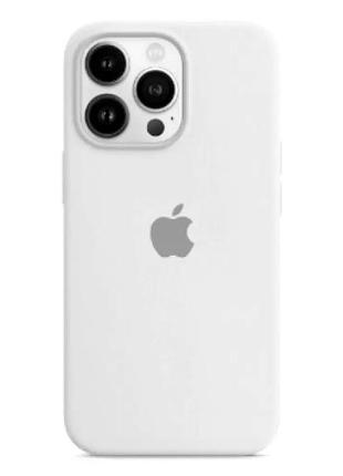 Чохол силіконовий full case для iphone 16 pro max захист від ударів білий