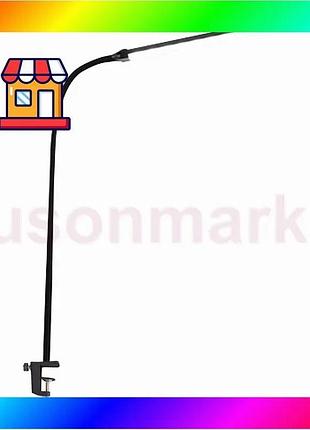 Bs настольная led лампа best mix m-006 светодиодная гибкая зажимная с поворотным кронштейном black bas77/n