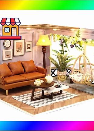 Bs ляльковий будинок конструктор best mix diy cute room h-025 warm moment bas77/n