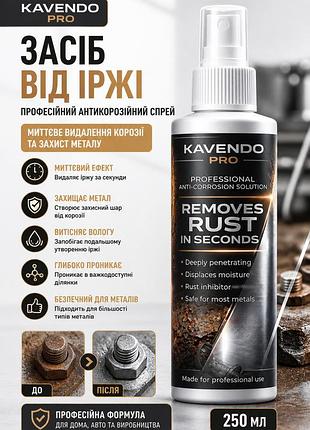 Средство от ржавчины kavendo pro 250мл — профессиональный антикоррозийный спрей, мгновенное удаление коррозии и защита металла