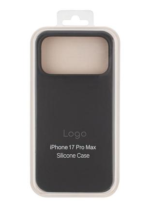 Чехол silicone case full size (aa) appleiphone17 pro max панель-накладка для телефона айфон 17 pro max dark grey 3