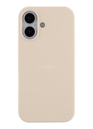 Чехол silicone case full size (aa) appleiphone17 панель-накладка для телефона айфон 17 antique white