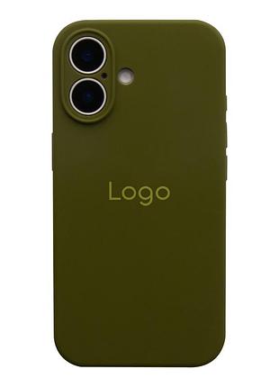 Чохол silicone case full size with frame appleiphone17 панель-накладка для телефону айфон 17 army green