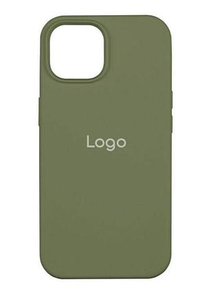 Чохол silicone case (aa) для iphone 15 khaki
