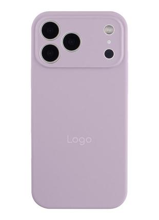 Чехол silicone case full size with frame appleiphone17 pro max панель-накладка для телефона айфон 17 про макс lilac purple