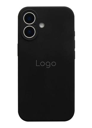 Чехол silicone case full size with frame appleiphone17 панель-накладка для телефона айфон 17 black