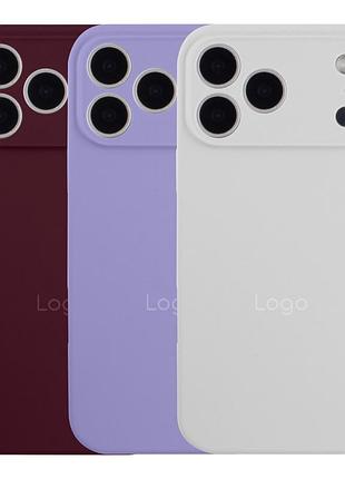 Чехол silicone case full size with frame appleiphone17 pro панель-накладка для телефона айфон 17 про blackcurrant 2