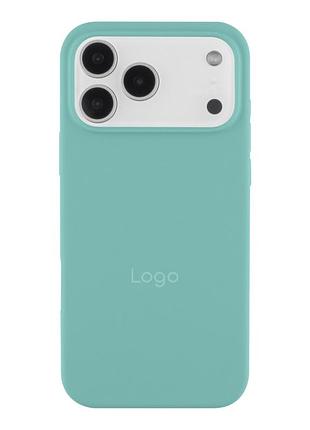 Чехол silicone case full size (aa) appleiphone17 pro панель-накладка для телефона айфон 17 pro sea blue