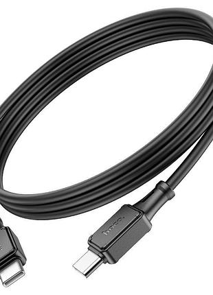 Кабель hoco x101 assistant 60w silicone charging data cable, чорний