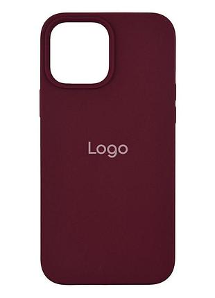 Чохол silicone case (aa) для iphone 13 pro max maroon