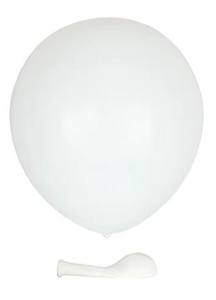 Шарики латексные пастель белый 10'' 25см