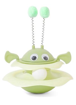 Игрушка taotaopets 014435 green для кота интелектуальная неваляшка
