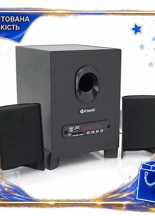 Dm колонки kisonli с спецификация 2.2 сабвуфером 5w 2x3w для музыки и led освещения bluetooth usb aux spe|lz