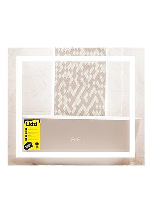 Дзеркало lidz kubis (ku1) 700х600 з led-підсвіткою touch, з антизапотіванням, з димером, рег. яскравості ldku60070049285