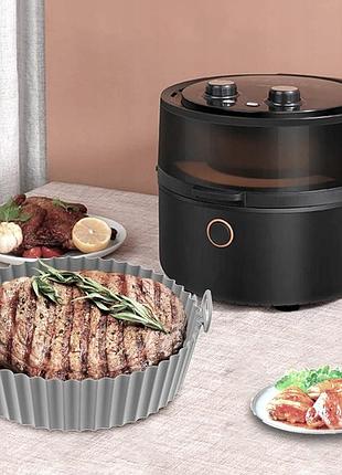 Форма силіконова для аерогриля, мультипечі a-plus 17 х 3.5 см (4052 g) сірий
