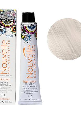 Краска для волос nouvelle hair color 12/20 блондин аметистовый 100 мл