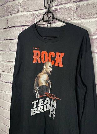 Wwe wwf лонгслів чоловічий the rock 2