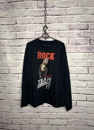 Wwe wwf лонгслів чоловічий the rock