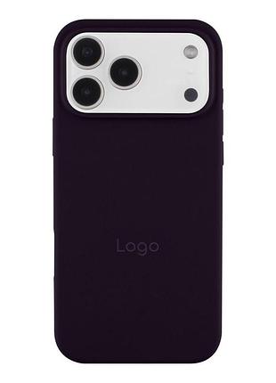 Силиконовый чехол с закрытым низом apple iphone 17 pro max silicon case #82 elderberry