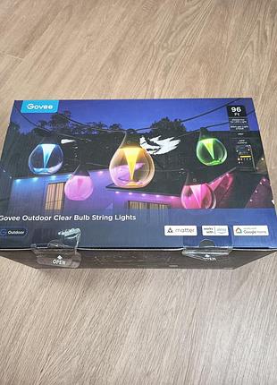 Умная уличная гирлянда govee outdoor clear bulb string lights (29 метров)