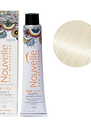 Краска для волос nouvelle hair color 12/013 ультрасветлый блондин плюс с бежевым оттенком 100 мл