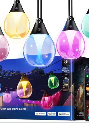 Умная уличная гирлянда govee outdoor clear bulb string lights (29 метров)