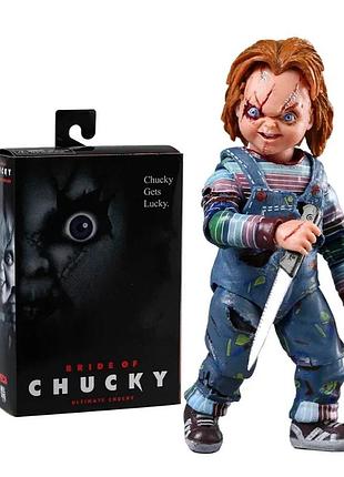 Колекційна фігурка chucky bride of chucky ultimate chucky 10 см – екшн-фігурка чакі з аксесуарами